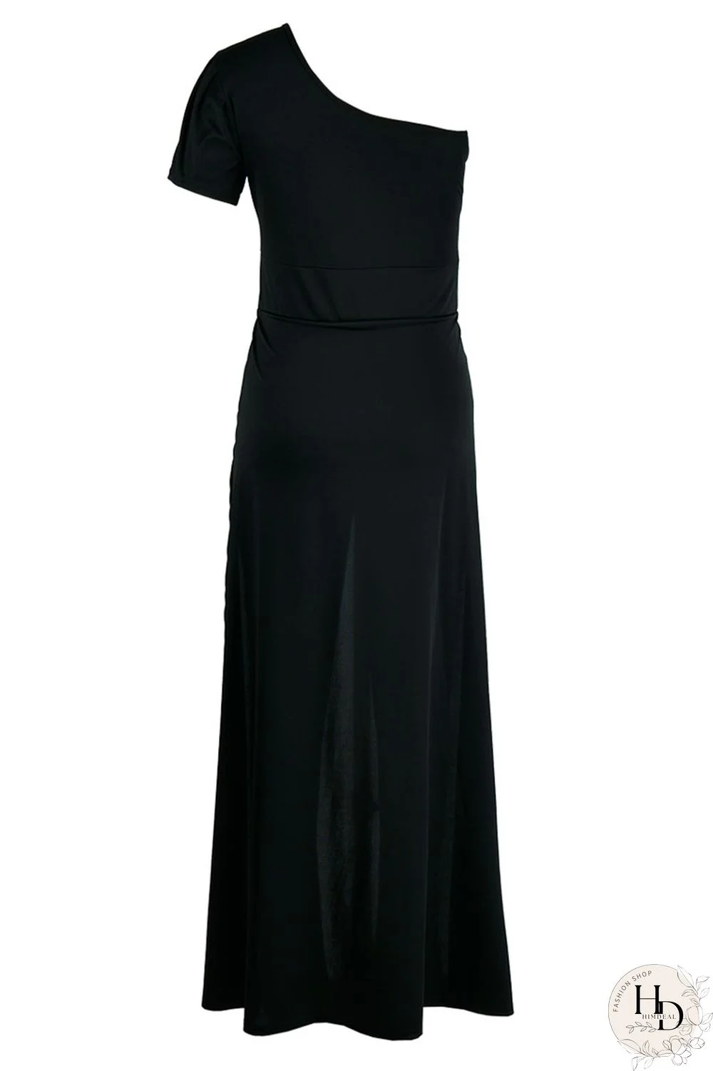 Tangerine Casual Solid Patchwork Asymmetrical Oblique Collar Skinny Jumpsuits