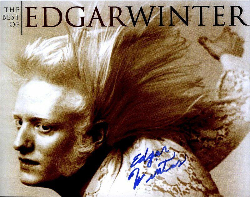 Edgar Winter Ringo Star Band Authentic signed 8x10 Photo Poster painting |CERT Autographed A5