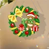 DIY Special Shaped Diamond Painting Wall Decor Wreath Hanging Kit(Christmas Bear)