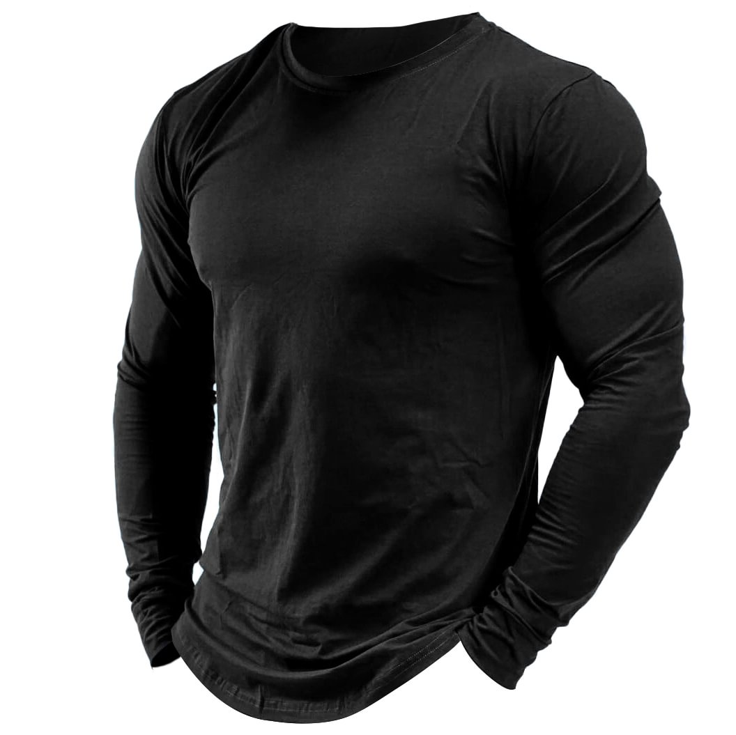 Men's Round Neck Sweat-absorbent Long-sleeved Training Suit-Compassnice®