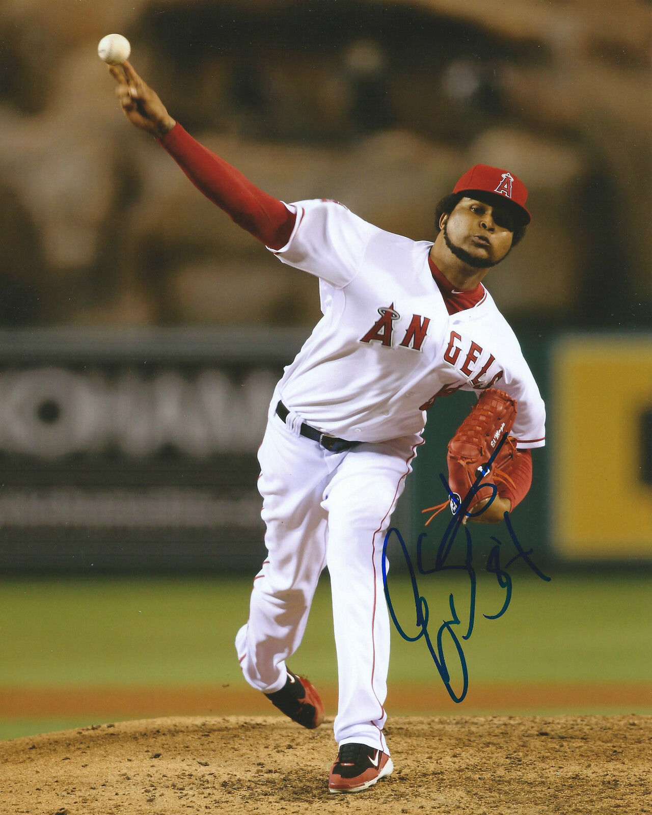 **GFA Los Angeles Angels *ERVIN SANTANA* Signed 8x10 Photo Poster painting E3 COA**