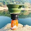 Foldable Portable Camping Cooker Pot Silicone Outdoor Kettle Cookware Tableware