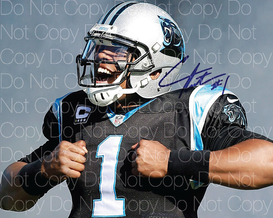 Cam Newton Panthers NFL Football signed 8X10 print Photo Poster painting poster autograph RP