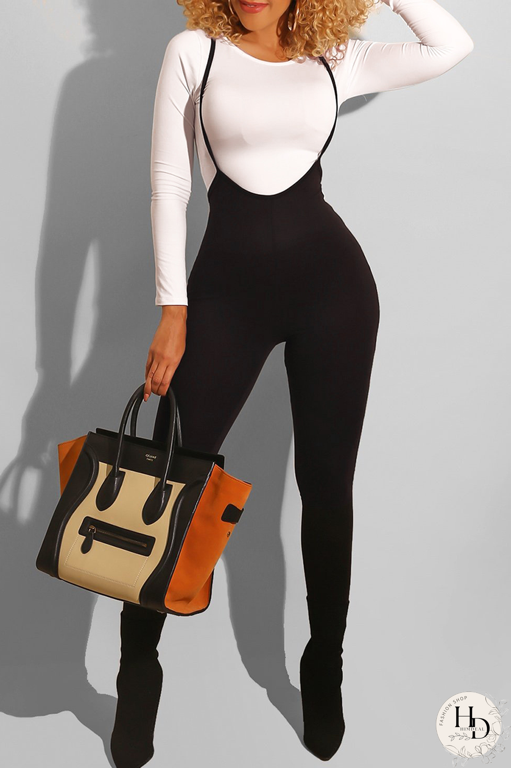 White Daily Leopard O Neck Long Sleeve Two Pieces