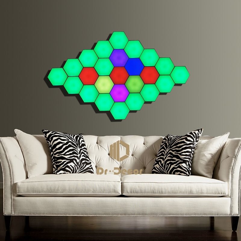 Modern Colorful Night Light for Home Decor,Quantum Modular Sensitive Lamp Touch Helios Lighting Indoor Bedside Magnetic Lights