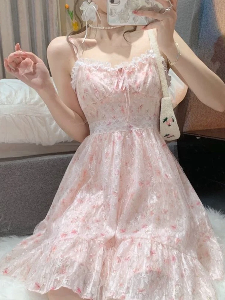 Pink Floral Whimsy Dress