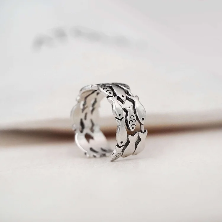 Silver Fish Ring
