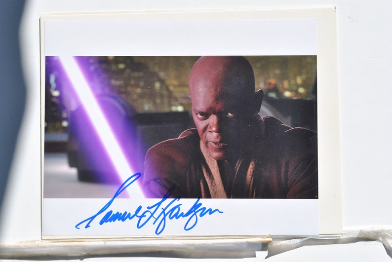 SAMUEL L. JACKSONSTAR Wars Signed Photo Poster painting Star Wars prequel trilogy wcoa