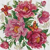 (Stamped/Counted) Peony Attracts Butterfly-14CT Cross Stitch 37*37cm/14.57*14.57in