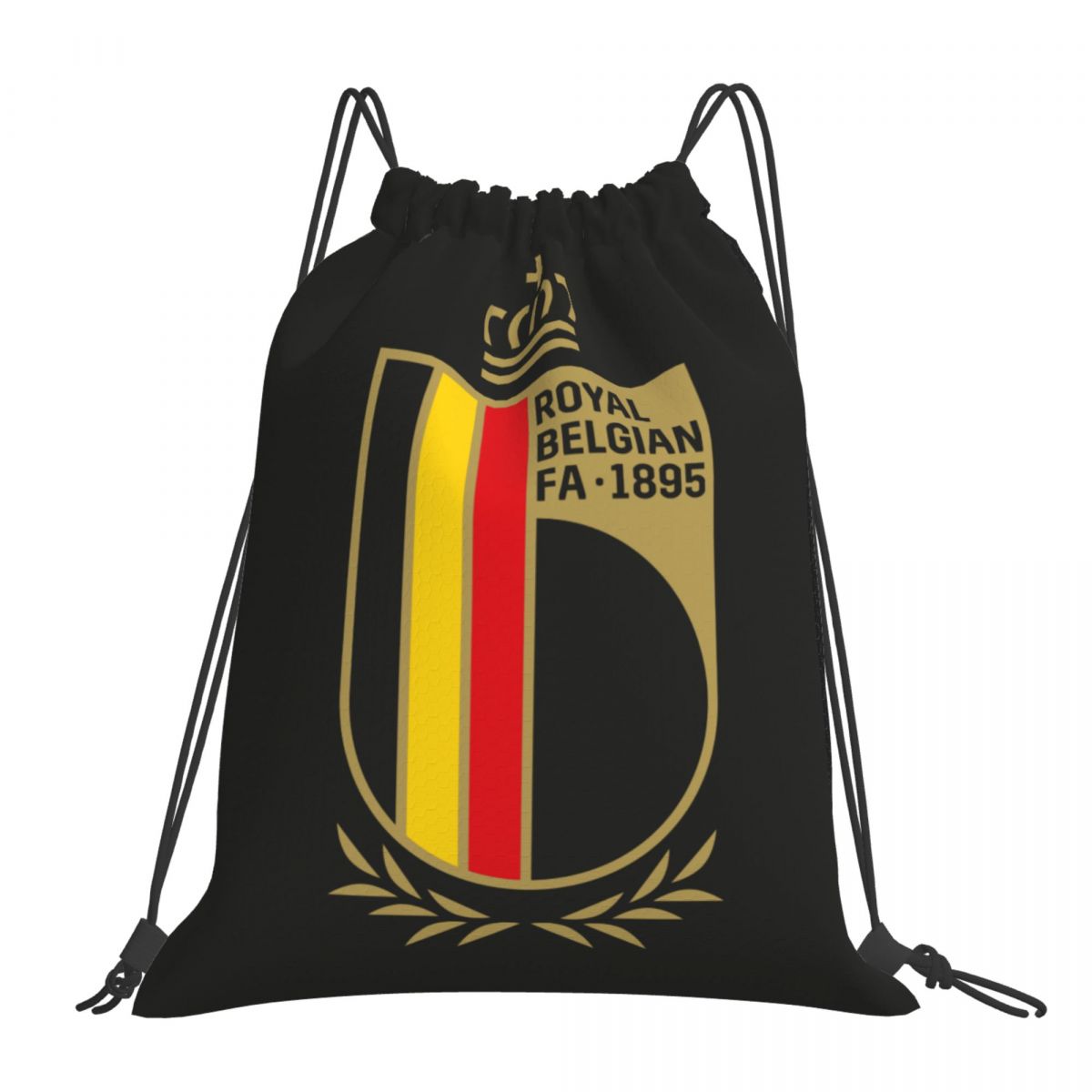 Belgium National Football Team Waterproof Adjustable Lightweight Gym Drawstring Bag