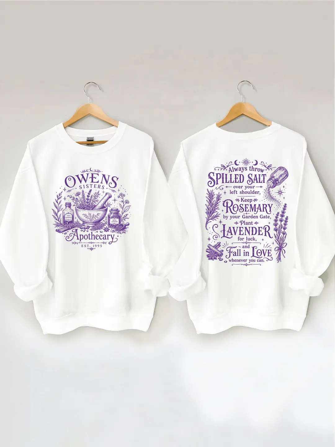 Magic Practical Owens Sisters Apothecary Sweatshirt