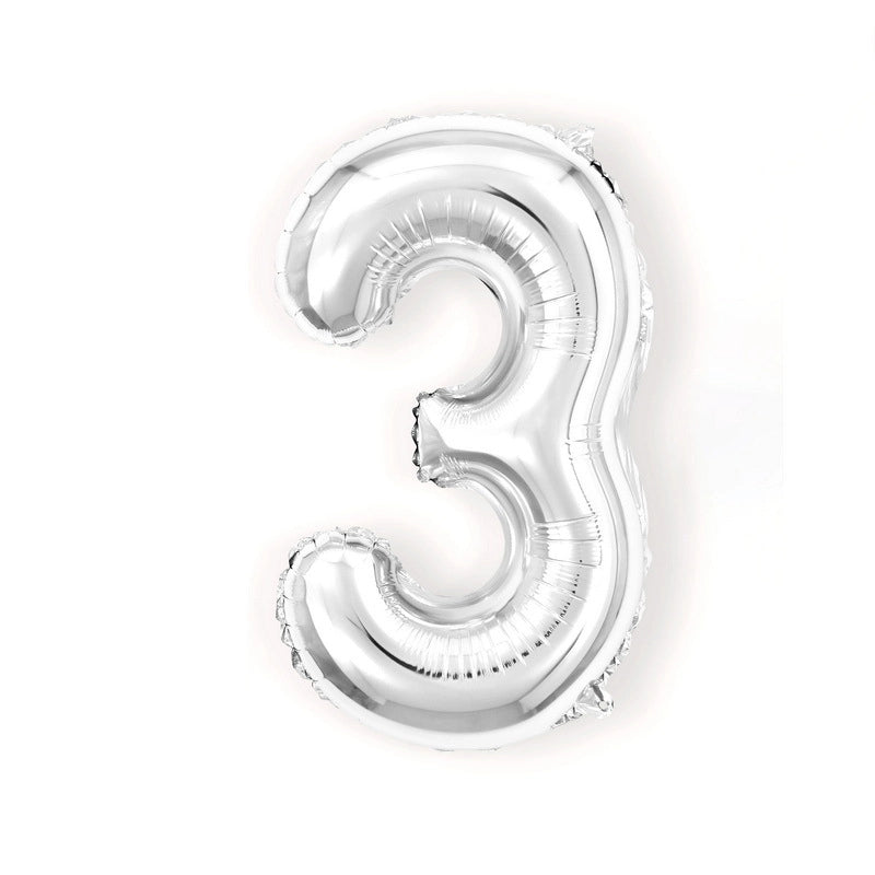Birthday Number Aluminum Film Party Balloon