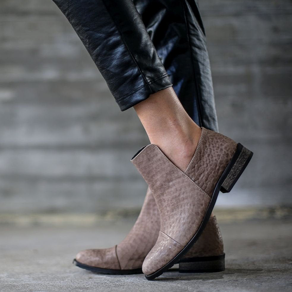 Casual Taupe Women Ankle Boots