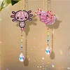 2pcs DIY Diamond Painting Suncatcher Kits Double Side Home Garden Decoration (Salamander)