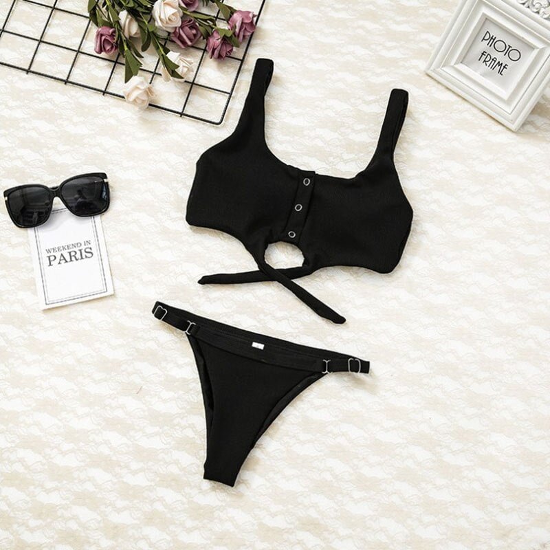 Bikinis Push Up Padded Bow Beachwear Sexy Women Swimsuits Bather Swimwear Biquini Low Waist Bikini Set Brazilian Bikini White