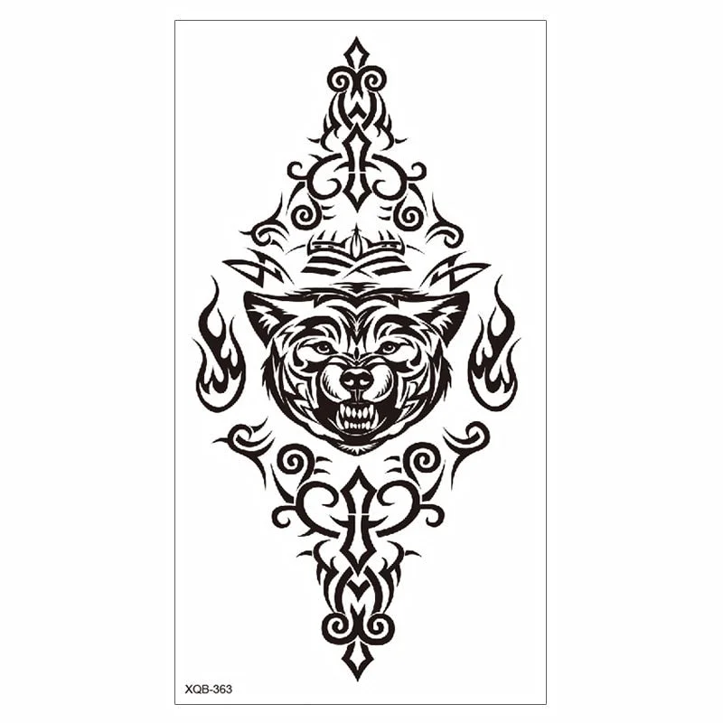 Waterproof Tattoo Sticker Temporary Tattoo Black Rose Tattoo Leg Chest Arm Tattoo Man Woman Tattoo Skin Tattoo Art Tatouage TaTy 712