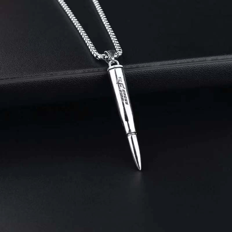 Hip-Hop Vintage Style Animal Letter Alloy Titanium Steel Plating Men’s Pendant Necklace Men Pendant Necklaces