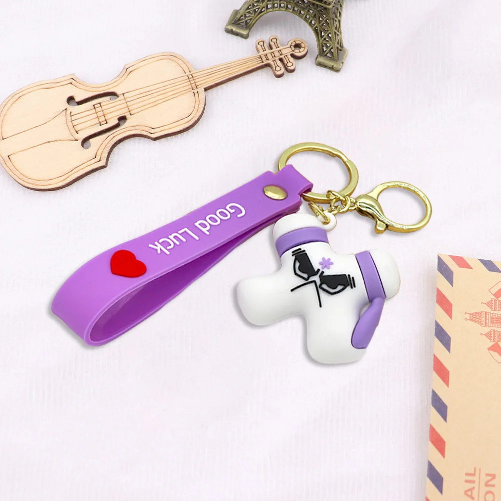 Letter A-Z Keychain Wacky Wizard Handbag Key Chain for Car Keys/Wallet/Backpack