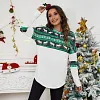 Women's Christmas Print Casual Long-sleeved T-shirt
