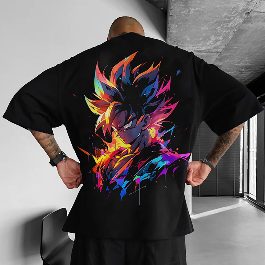 Anime Character Collection Pattern Printed T-shirt