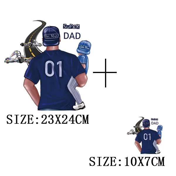 Mom&Baby Heat Sticker On T-shirt DIY Washable Iron On Transfer For Clothing Lovely Design On Clothes Patches Applique Decoration