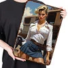 Pin Up Girl - Metal Tin Signs(8*12Inch/12*16Inch)