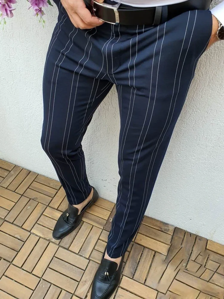Men's Striped Casual Pants