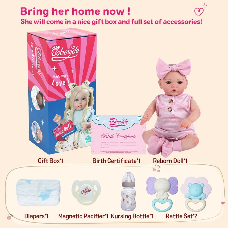 Beautiful Reborn Baby Dolls - 17'' Newborn Baby Girls Doll Beautiful Reborn Baby Dolls - 17'' Newborn Baby Girls Doll