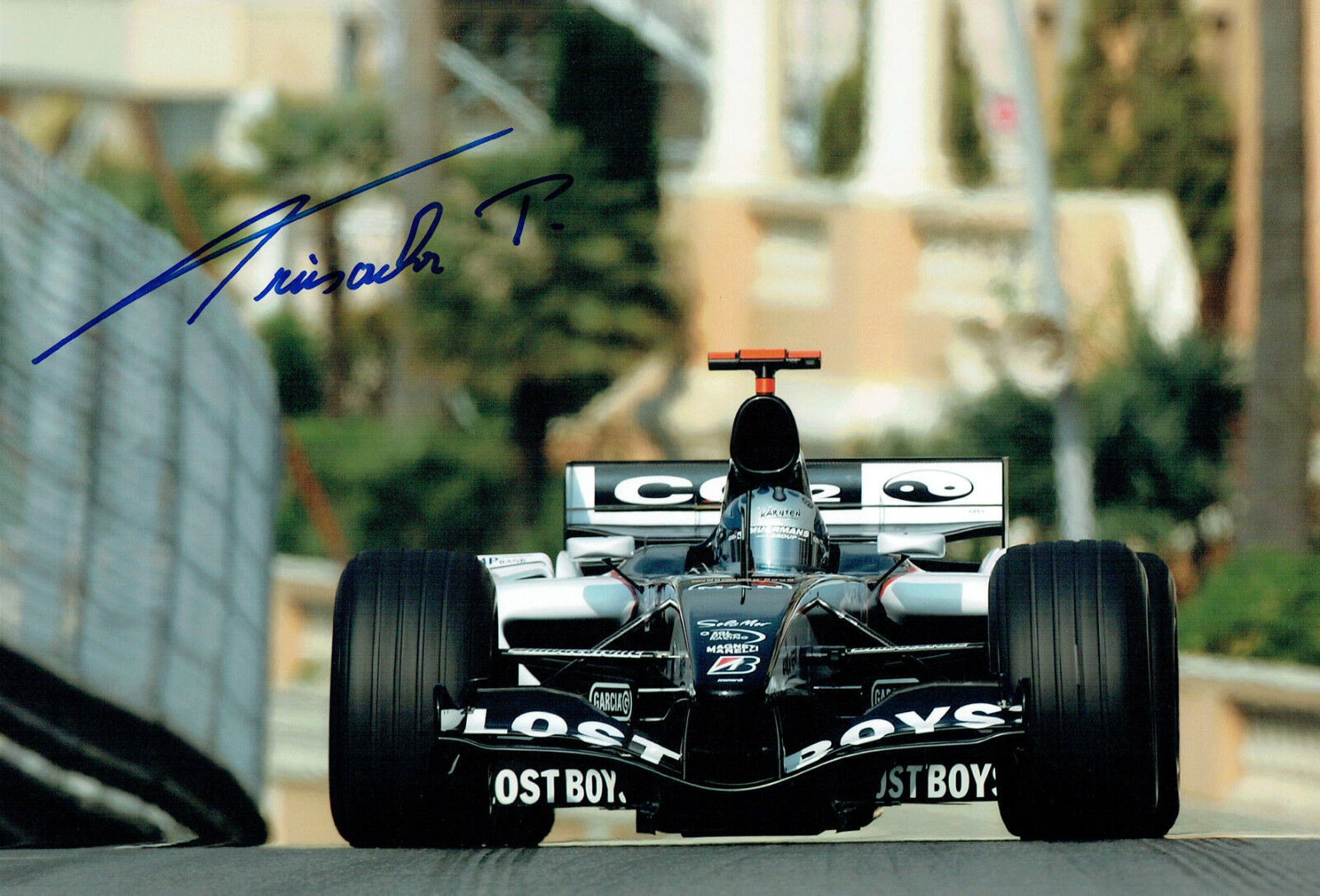 Patrick FRIESACHER Signed Autograph 12x8 Minardi MONACO F1 Photo Poster painting AFTAL COA