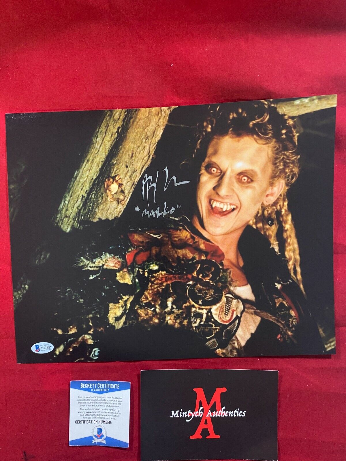 ALEX WINTER AUTOGRAPHED SIGNED 11x14 Photo Poster painting! THE LOST BOYS! BECKETT COA! MARKO!