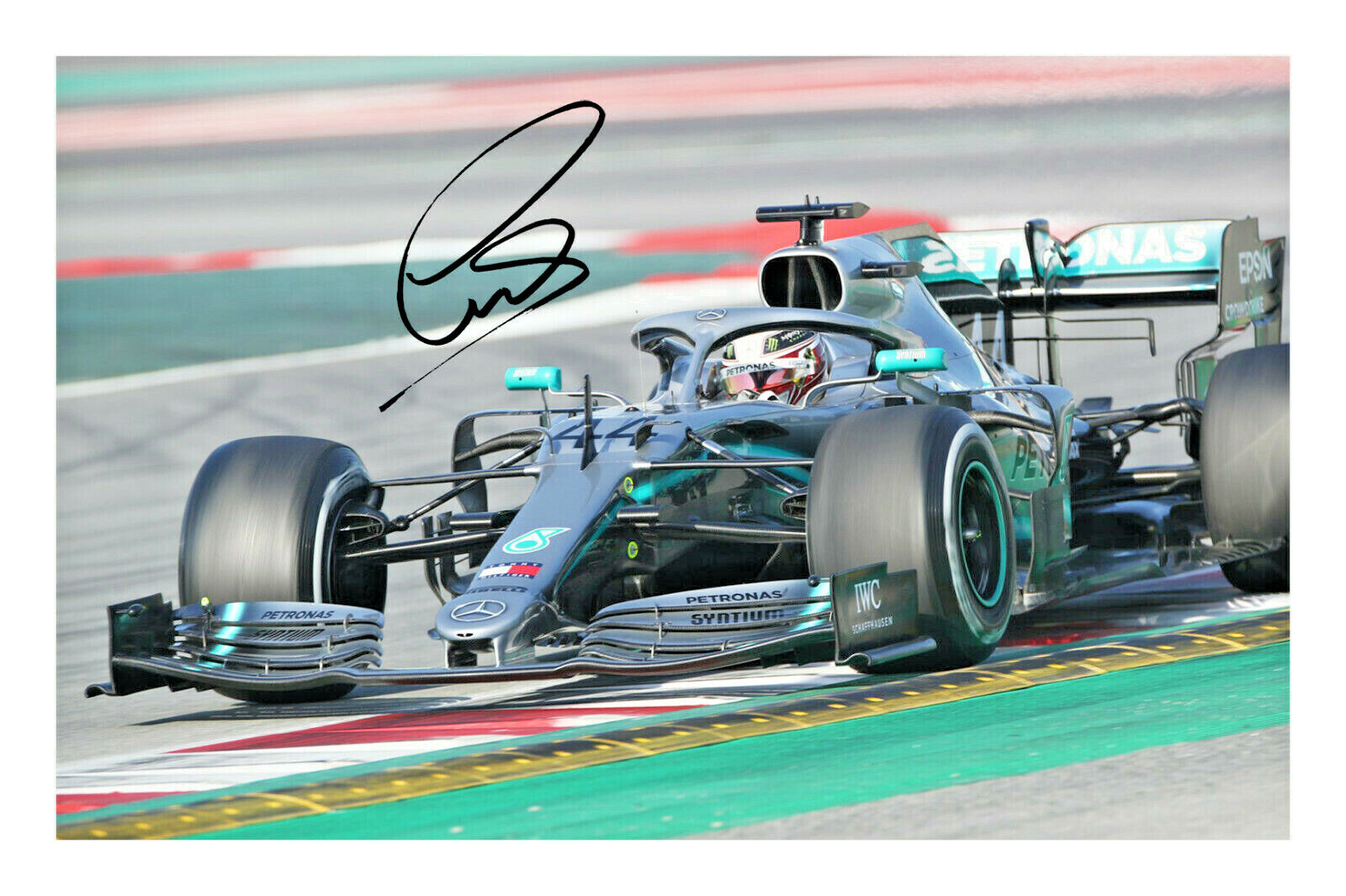 Lewis Hamilton Signed A4 Photo Poster painting Print Autograph Formula 1 World Champion