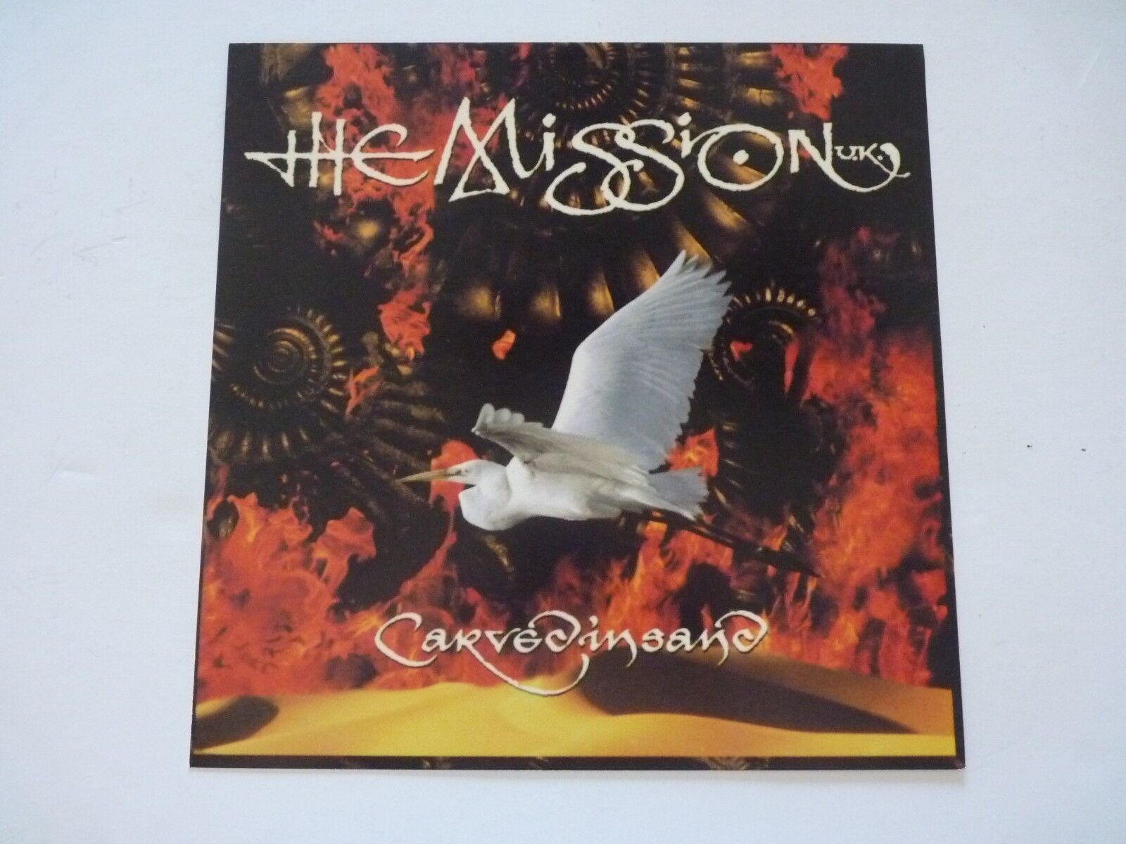 The Mission UK Carved In Sand LP Record Photo Poster painting Flat 12x12 Poster