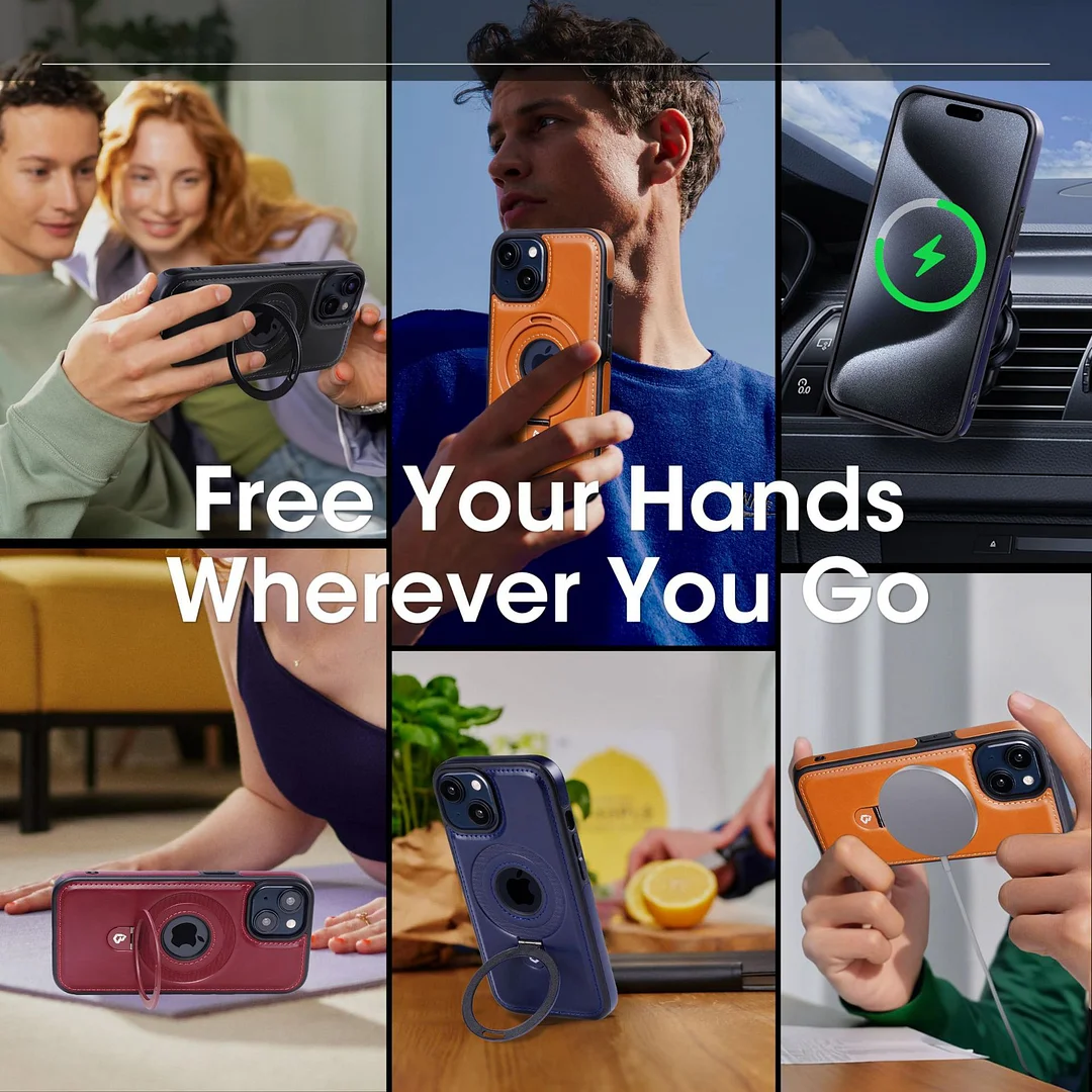 iPhone series mobile phone leather protective case