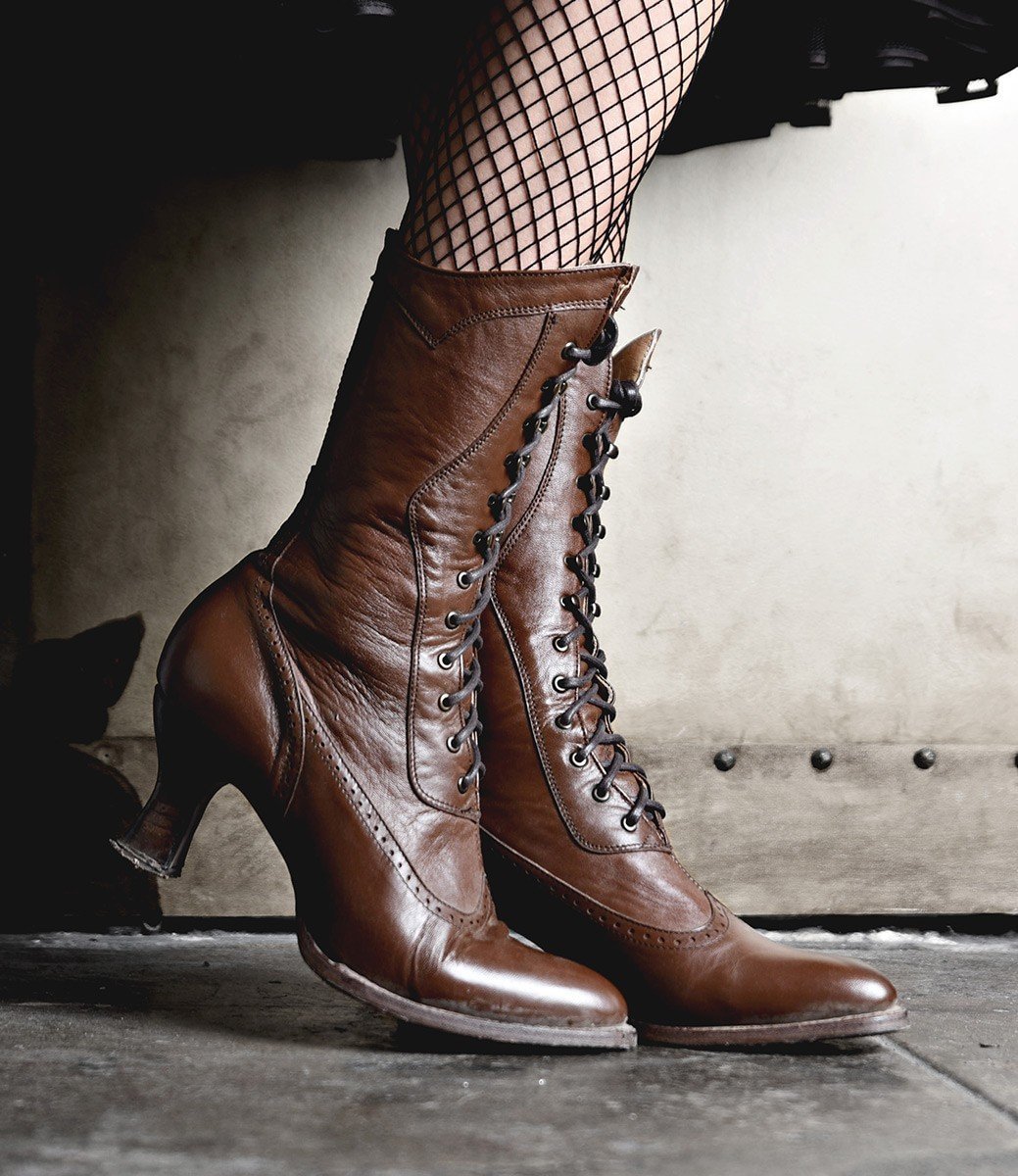 modern victorian lace up boots