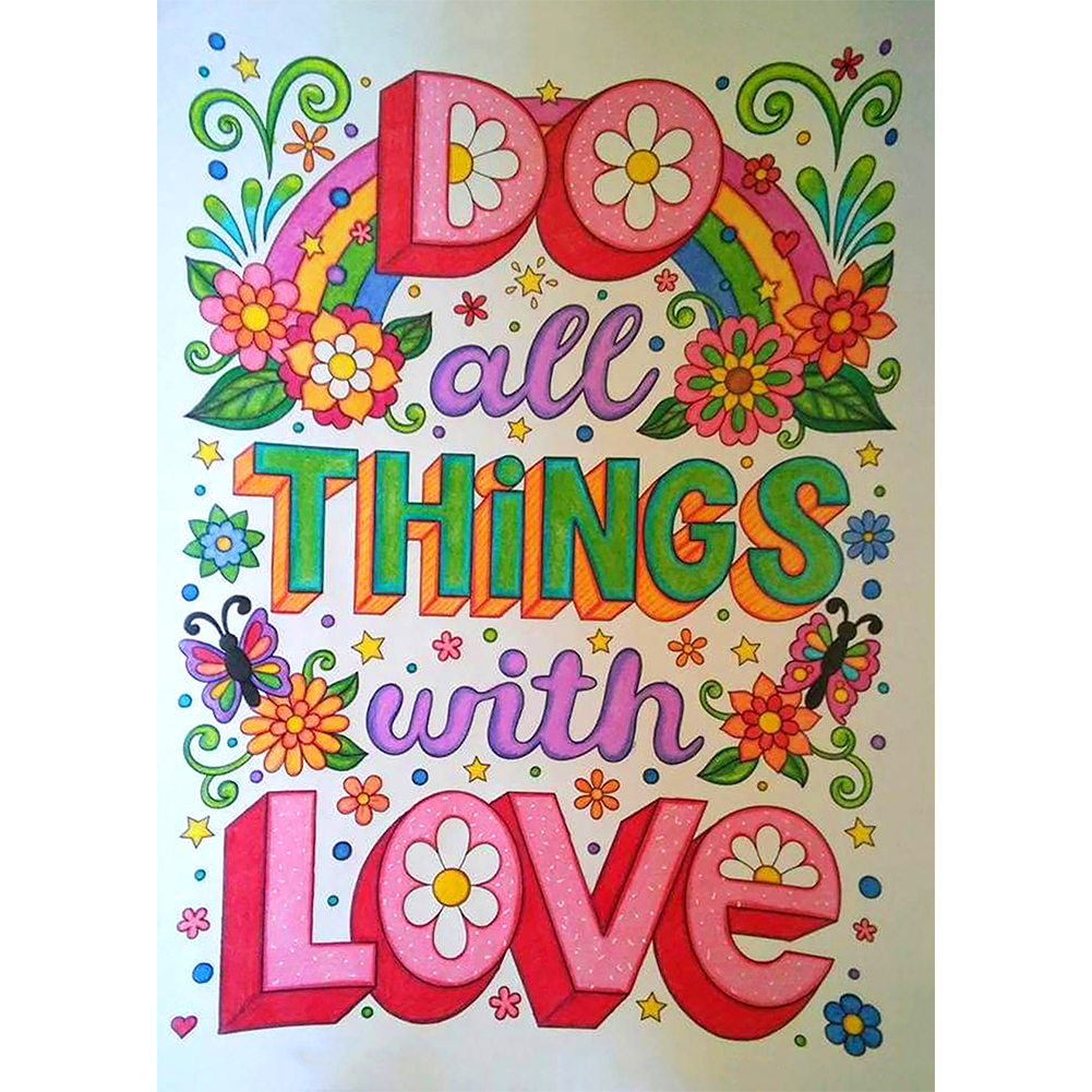 

LOVE - Round Drill Diamond Painting - 30*40CM, 501 Original