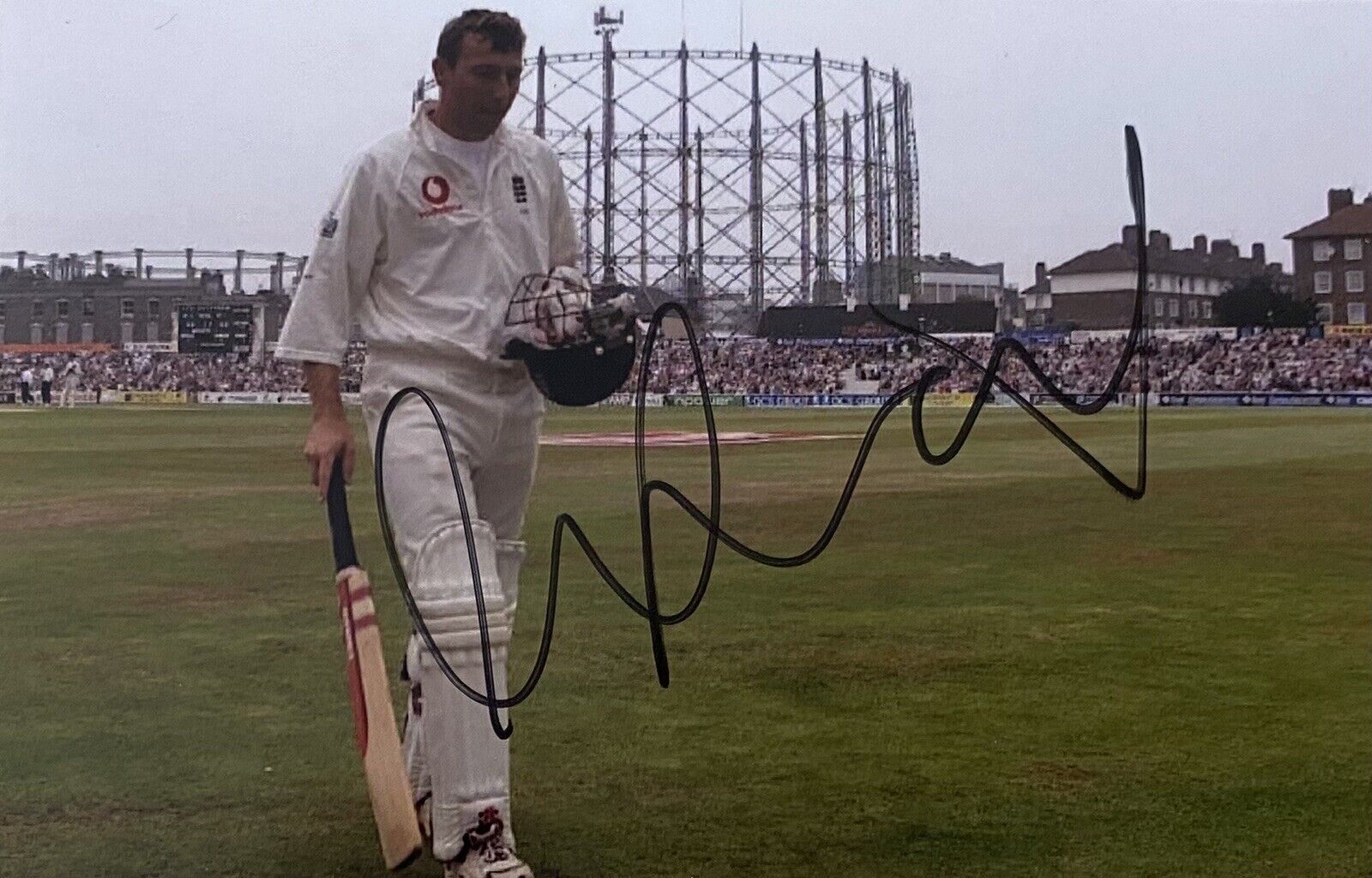 Michael Atherton Genuine Hand Signed England 6X4 Cricket Photo Poster painting 3