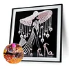Elegante Dame - speziell geformte Diamond Painting - 30*30cm