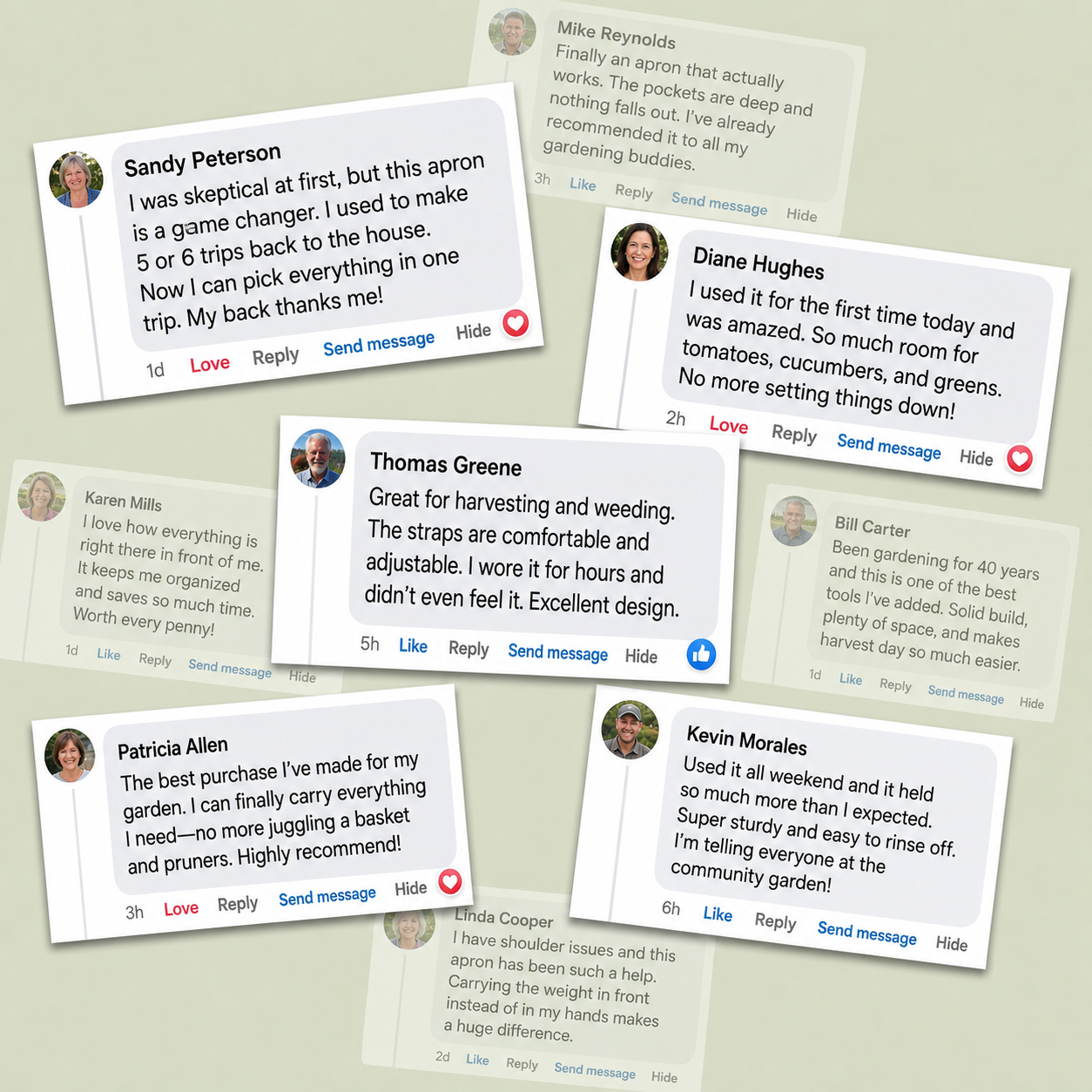Gardeners sharing their experience with the carrier