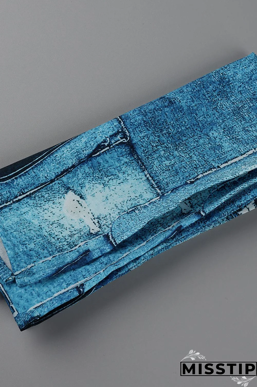 Blue Fashion Casual Print Patchwork Turndown Collar Shirt Dress