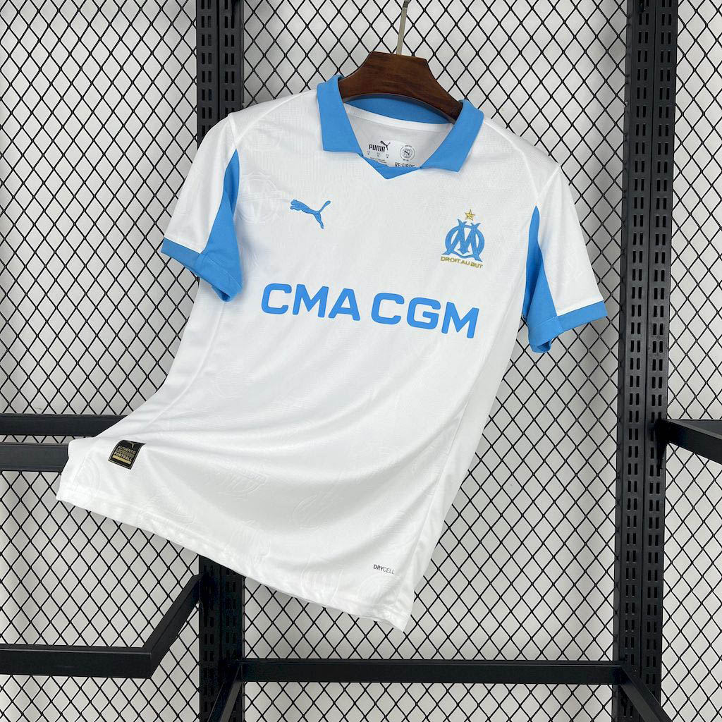 2025-2026 Olympique Marseille Home Football Shirt 1:1 Thai Quality- Maxi Kit