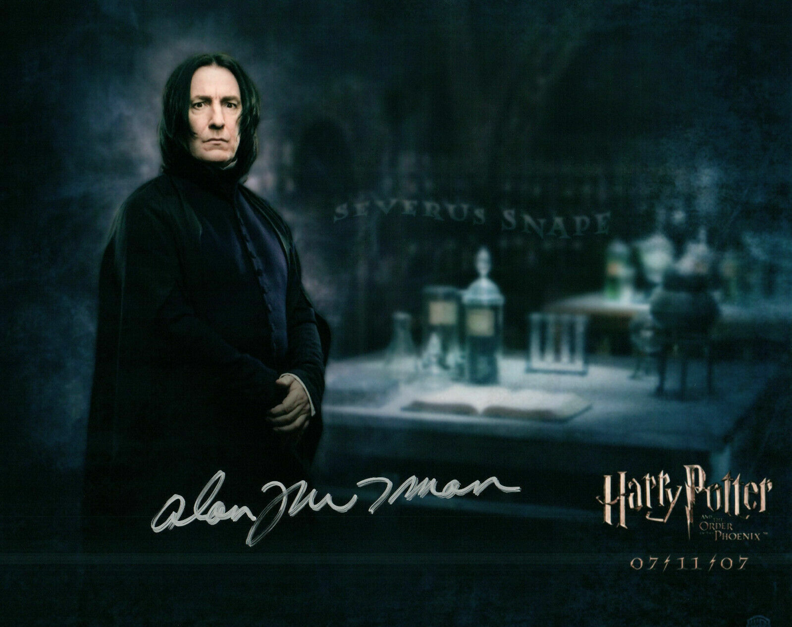 Alan Rickman Autographed Signed 8x10 Photo Poster painting ( Harry Potter ) REPRINT