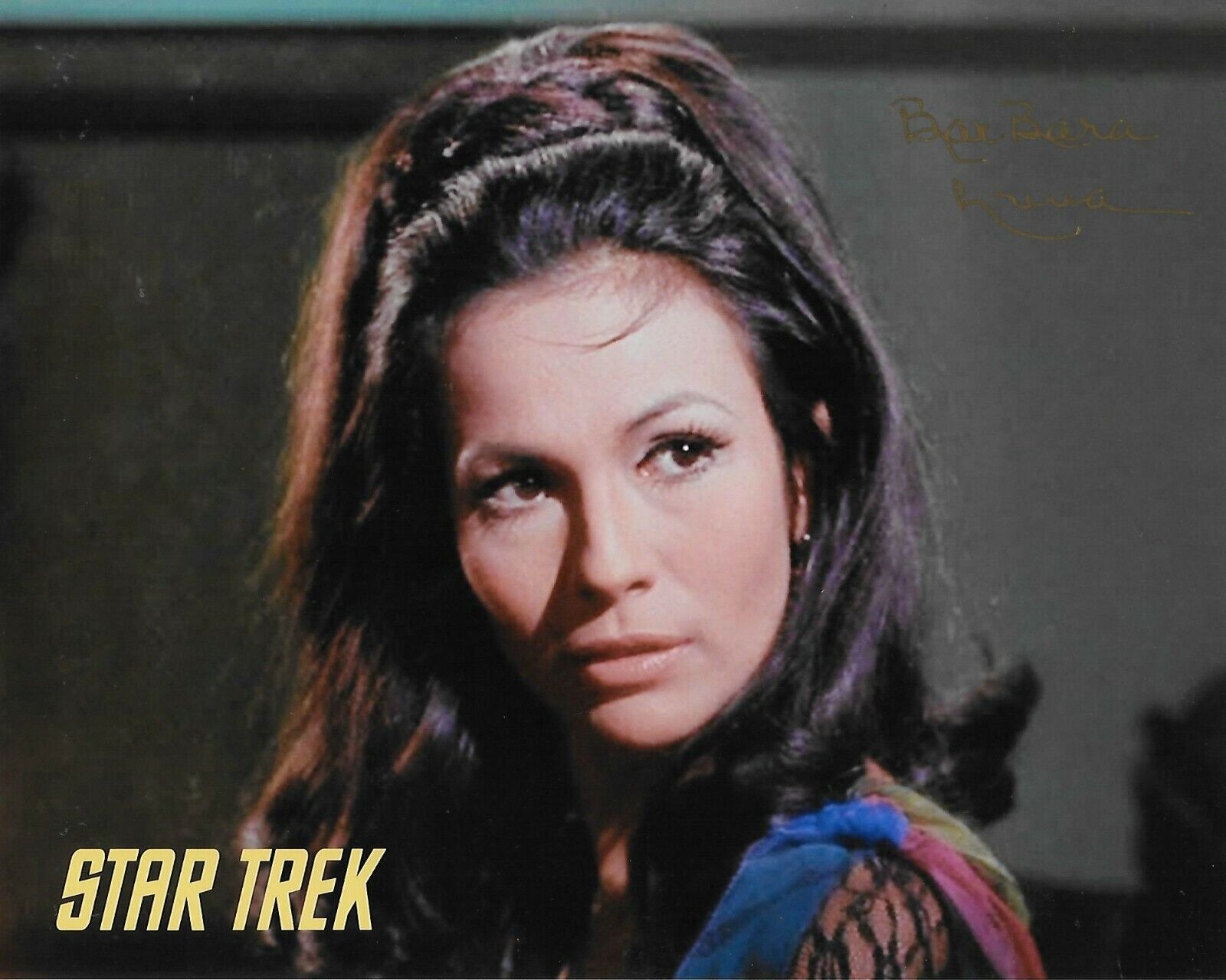 BarBara Luna Star Trek TOS #17 Original Autographed 8X10 Photo Poster painting