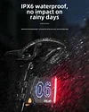 TUJIYD Bicycle Taillight Digital Brand Road Mountain Bike Night Riding Safety Warning Light Cycling Equipment Number Plate