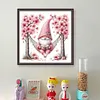 Peach Blossom Gnome-11CT Stamped Cross Stitch 50*50cm/19.69*19.69in tapestrymarket