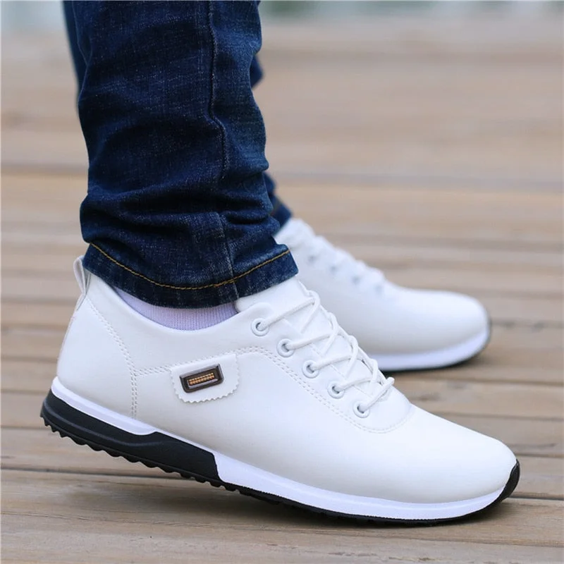 Fashion Loafers Walking Footwear Tenis Feminino Outdoor Breathable Sneakers Men's PU Leather Business Casual Shoes for Male 90