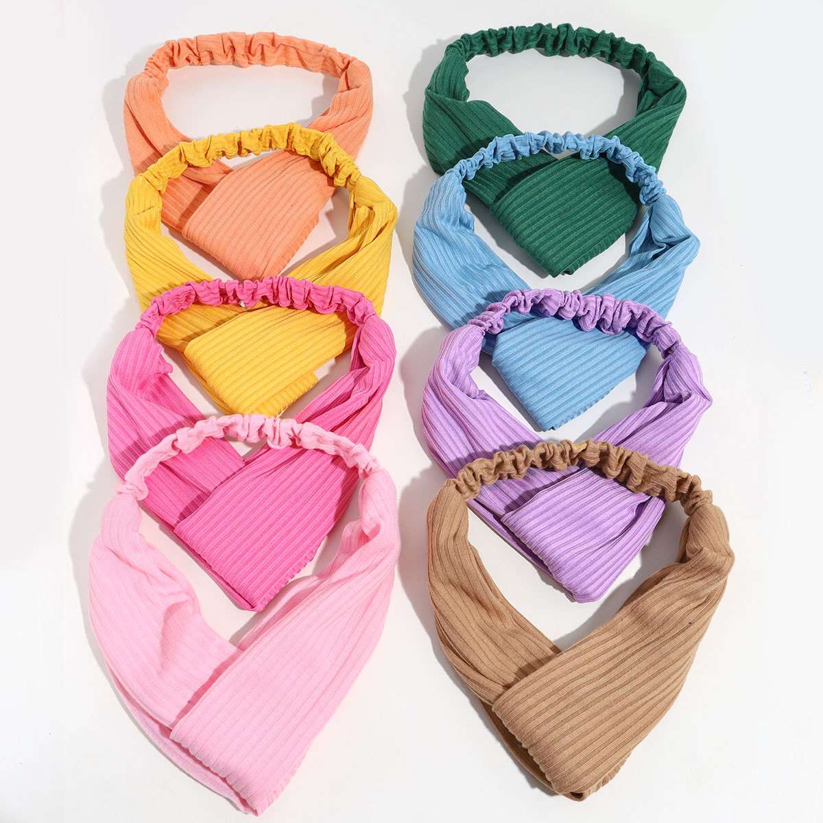 Chic Cross Knot Sweatband - Ultra-Thin Breathable Solid Hairband