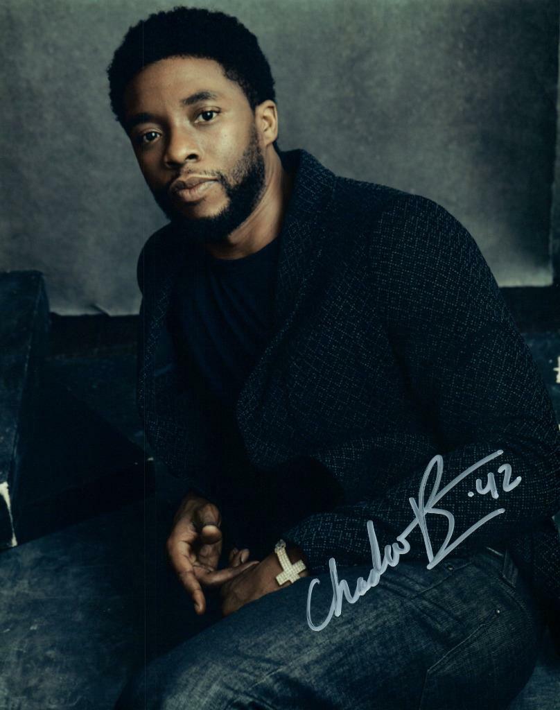 Chadwick Boseman signed 8x10 Photo Poster painting Picture autographed Pic includes COA