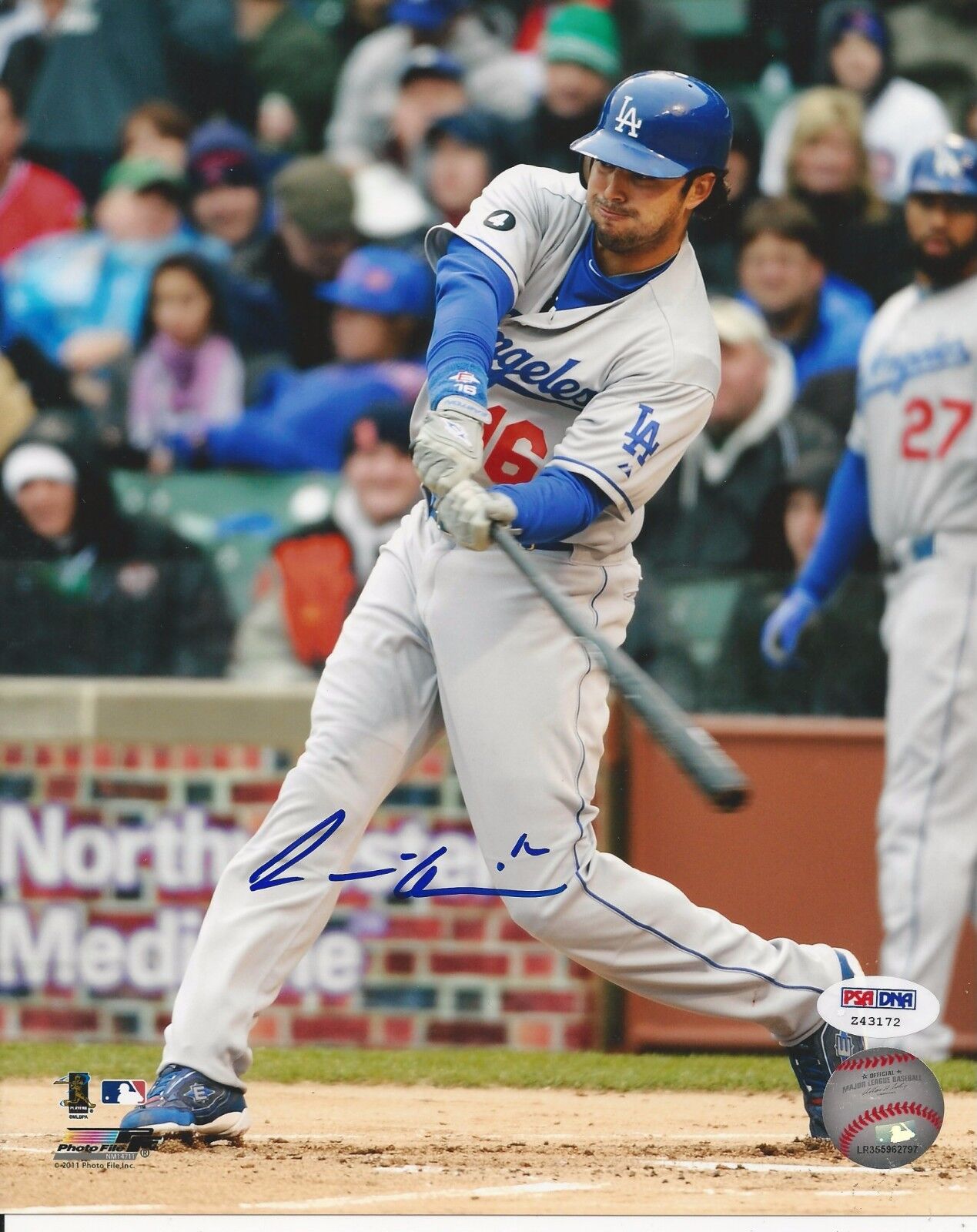 ANDRE ETHIER Signed LA DODGERS 8x10 Photo Poster painting w/ PSA COA