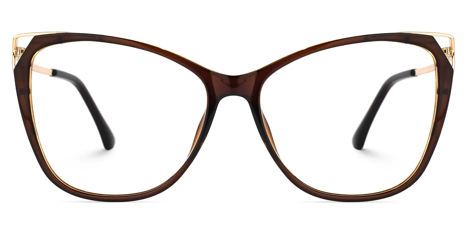 Mack Braun Cateye Brille Braun