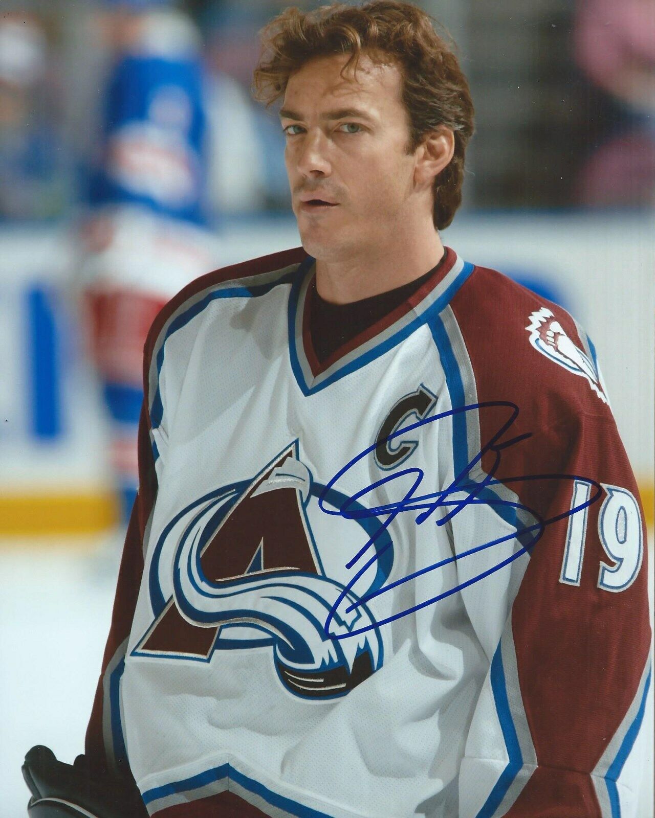 Joe Sakic Signed 8x10 Photo Poster painting Colorado Avalanche Autographed COA B